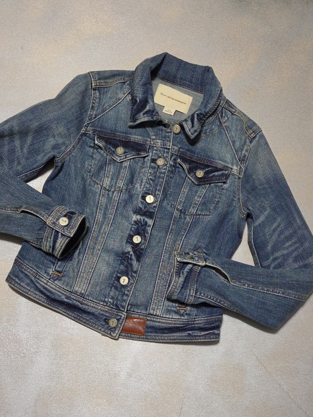 Pilcro and the Letterpress Anthropologie Blue Denim Jacket